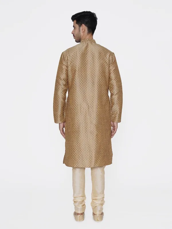Tabard_Men_Printed_Straight_Kurta_(Brown)