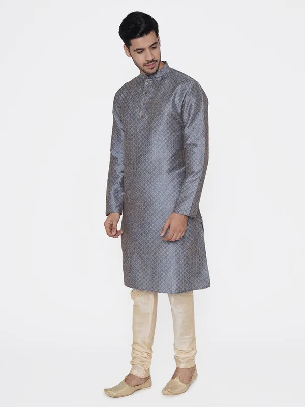 Tabard_Men_Printed_Straight_Kurta_(Blue)