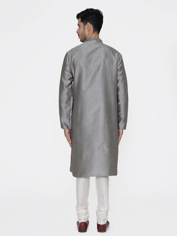 Tabard_Men_Self_Design_Straight_Kurta_(Grey)