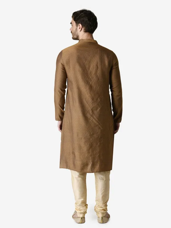 Tabard_Men_Printed_Straight_Kurta_(Yellow)