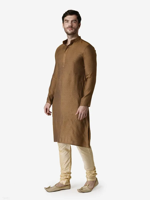 Tabard_Men_Printed_Straight_Kurta_(Yellow)