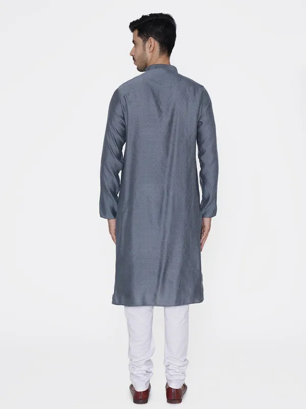 Tabard_Men_Printed_Straight_Kurta_(Grey)