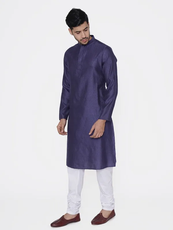 Tabard_Men_Printed_Straight_Kurta_(Blue)