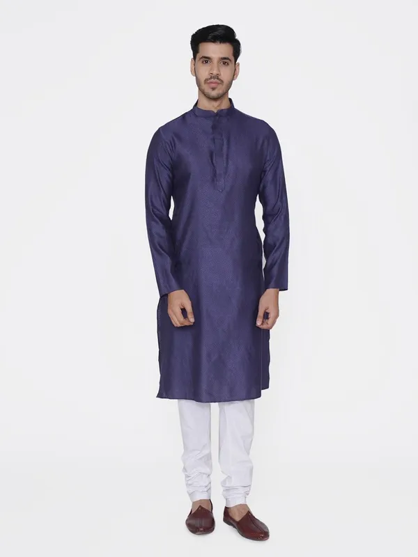 Tabard_Men_Printed_Straight_Kurta_(Blue)