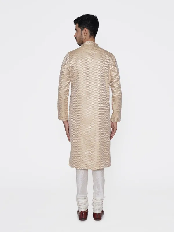 Tabard_Men_Printed_Straight_Kurta_(Beige)