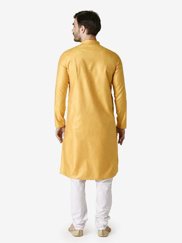 Tabard_Men_Printed_Straight_Kurta_(Yellow)