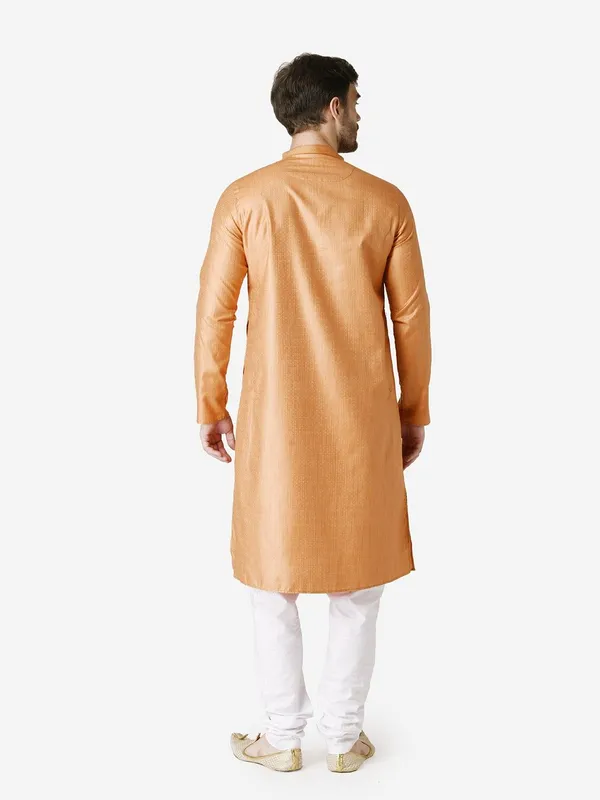 Tabard_Men_Printed_Straight_Kurta_(Orange)