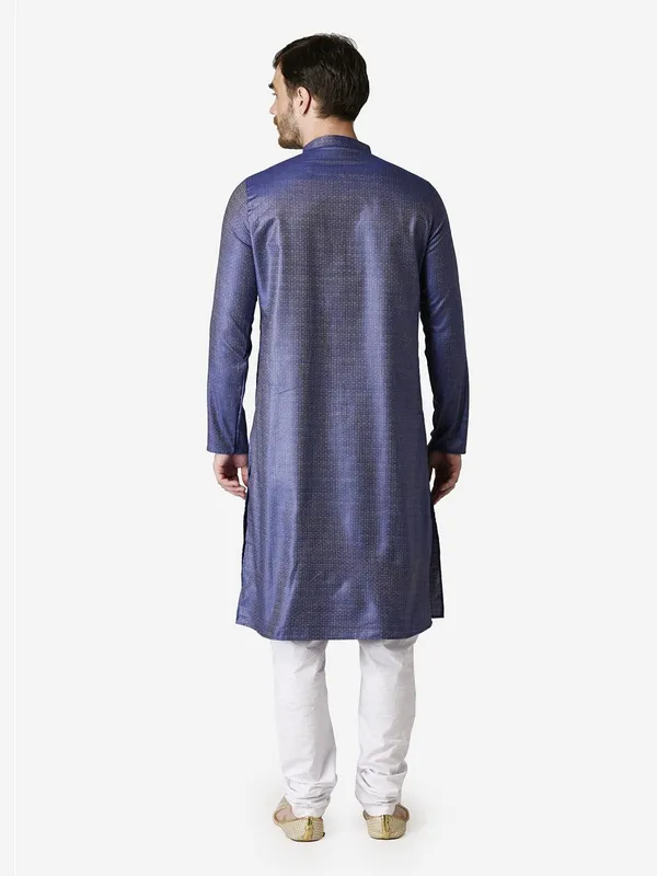 Tabard_Men_Printed_Straight_Kurta_(Blue)