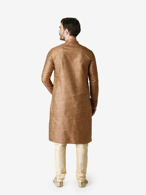 Tabard_Men_Solid_Straight_Kurta_(Red)