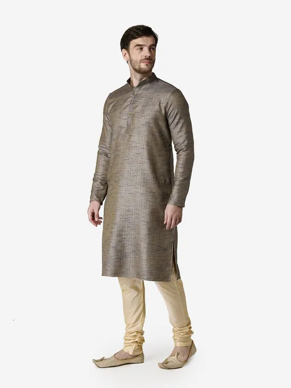 Tabard_Men_Solid_Straight_Kurta_(Blue)