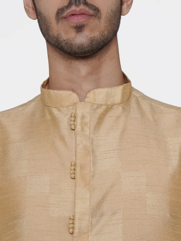 Tabard_Men_Solid_Straight_Kurta_(Beige)