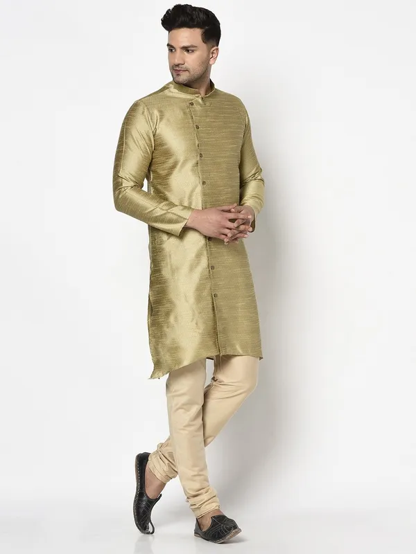 Tabard_Men_Self_Design_Straight_Kurta_(Beige)