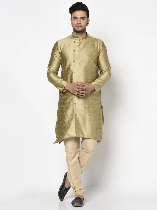 Tabard_Men_Self_Design_Straight_Kurta_(Beige)