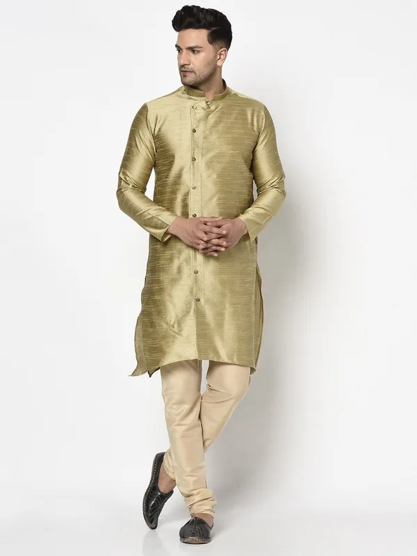 Tabard_Men_Self_Design_Straight_Kurta_(Beige)