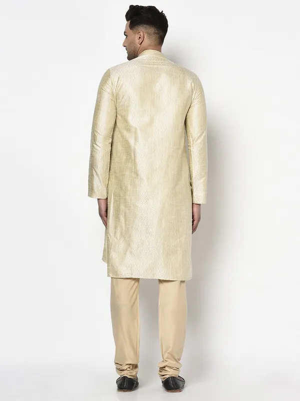Tabard_Men_Geometric_Print_Straight_Kurta_(Beige)