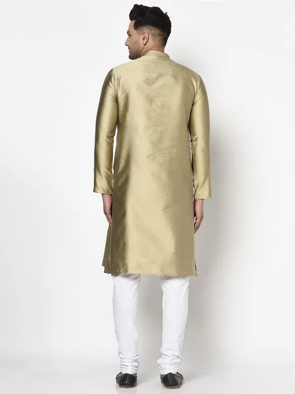 Tabard_Men_Striped_Straight_Kurta_(Yellow)