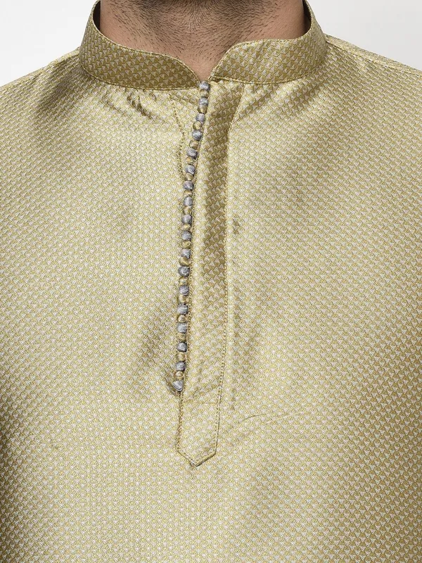 Tabard_Men_Striped_Straight_Kurta_(Yellow)