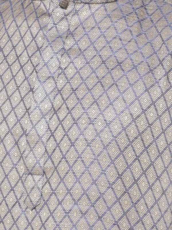 Tabard_Men_Printed_Straight_Kurta_(Grey)