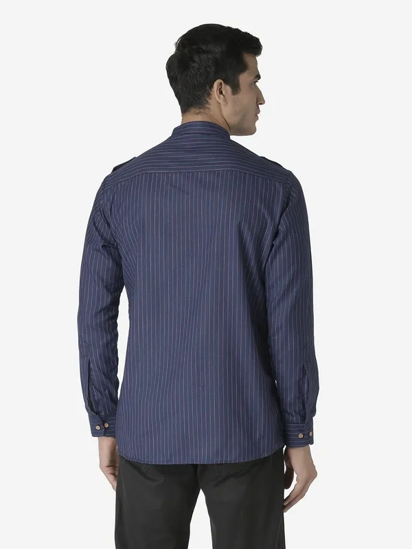 Tabard_Men_Striped_Straight_Kurta_(Blue)