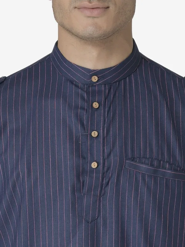 Tabard_Men_Striped_Straight_Kurta_(Blue)