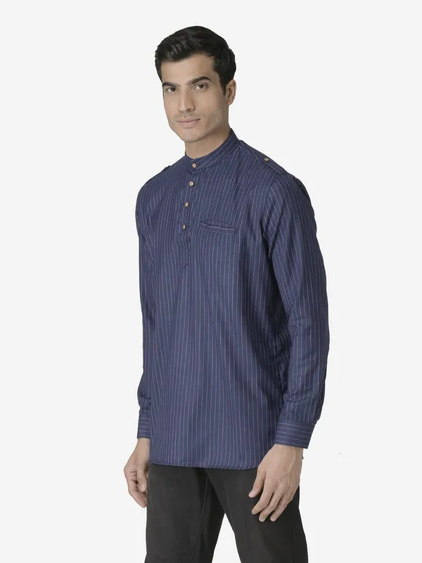 Tabard_Men_Striped_Straight_Kurta_(Blue)