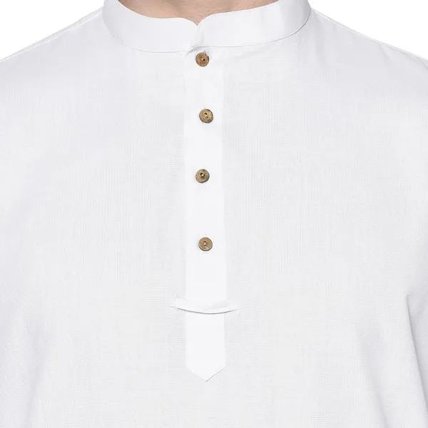 Tabard_Men_Solid_Straight_Kurta_(White)