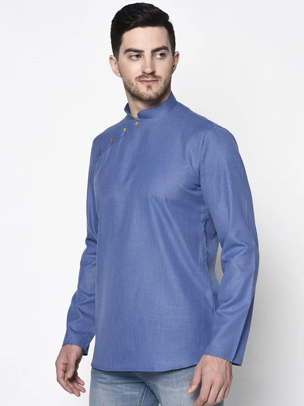 Tabard_Men_Solid_Ethnic_Dress_Kurta_(Blue)