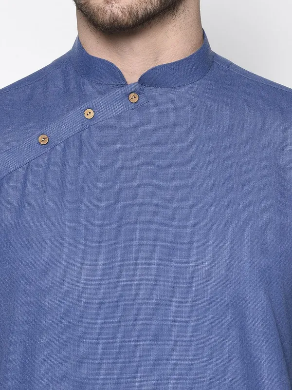 Tabard_Men_Solid_Ethnic_Dress_Kurta_(Blue)