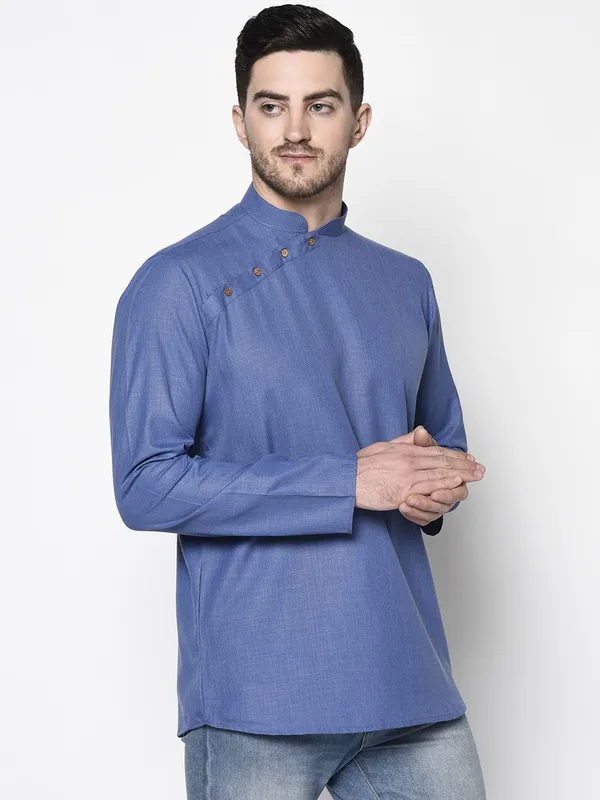 Tabard_Men_Solid_Ethnic_Dress_Kurta_(Blue)