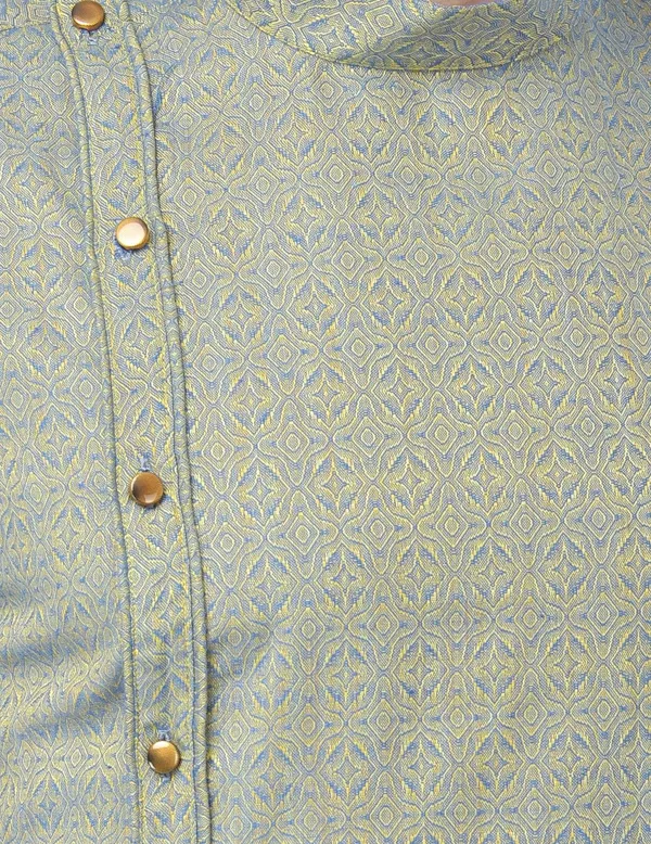 Tabard_Men_Printed_Asymmetric_Kurta_(Blue)