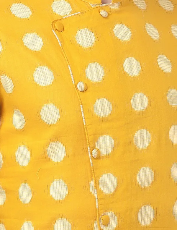 Tabard_Men_Printed_Frontslit_Kurta_(Yellow)