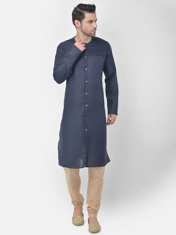 Tabard_Men_Printed_Straight_Kurta_(Blue)