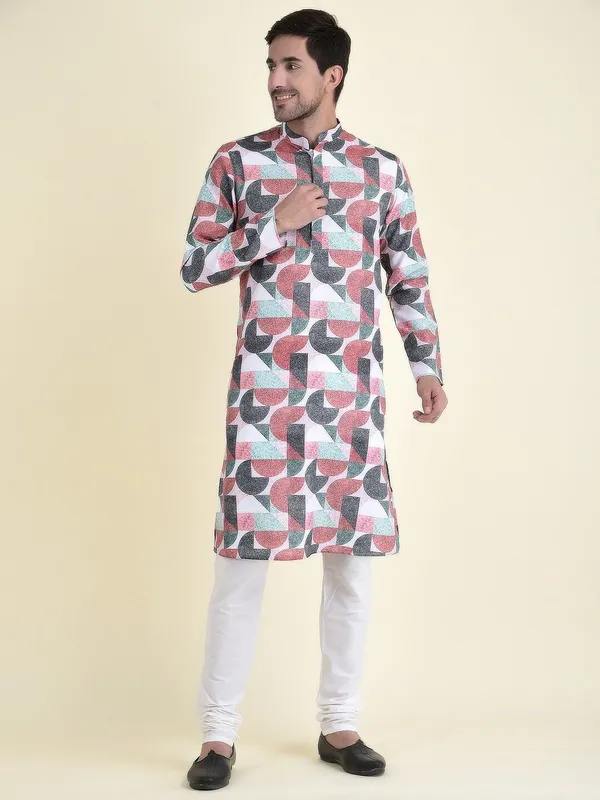 Tabard_Men_Printed_Straight_Kurta_(Multicolor)