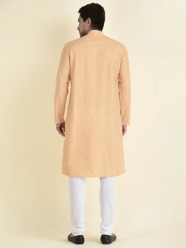 Tabard_Men_Printed_Straight_Kurta_(Yellow)