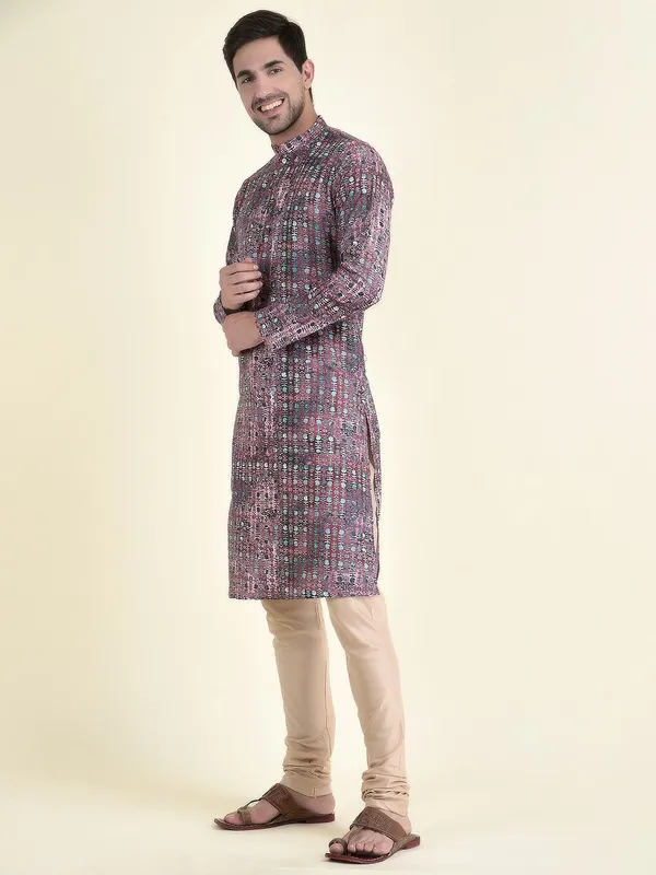 Tabard_Men_Printed_Straight_Kurta_(Multicolor)