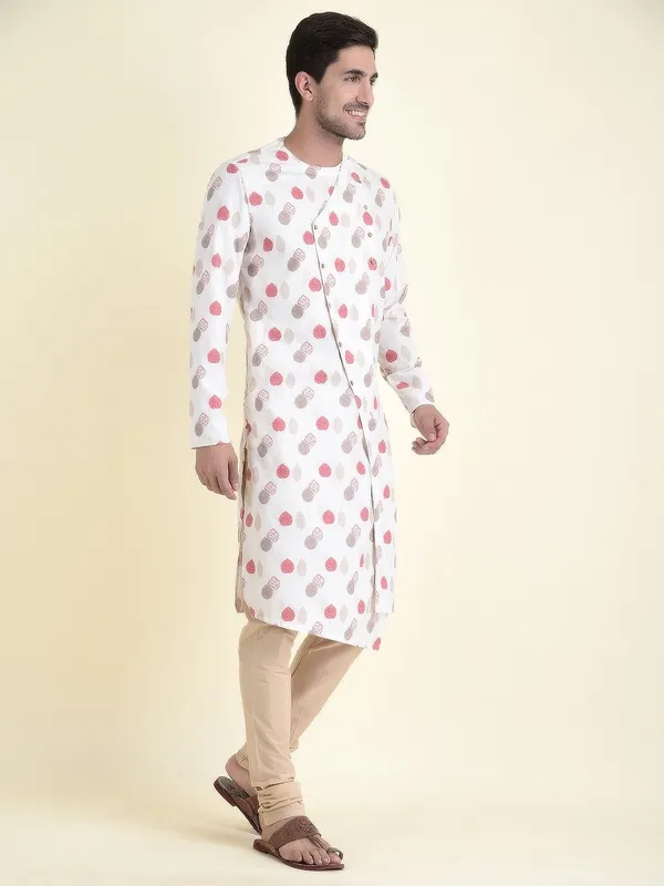 Tabard_Men_Printed_Straight_Kurta_(White)