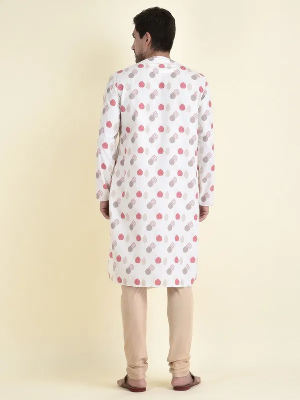 Tabard_Men_Printed_Straight_Kurta_(White)