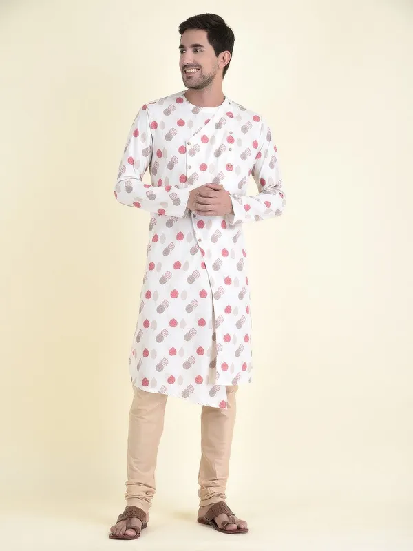 Tabard_Men_Printed_Straight_Kurta_(White)