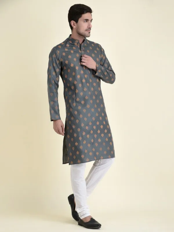 Tabard_Men_Printed_Straight_Kurta_(Multicolor)