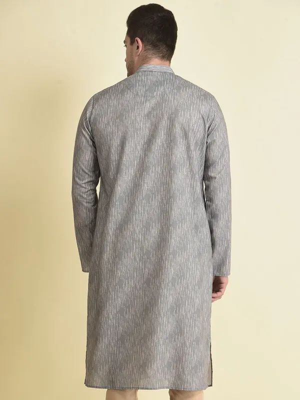 Tabard_Men_Printed_Straight_Kurta_(Grey)