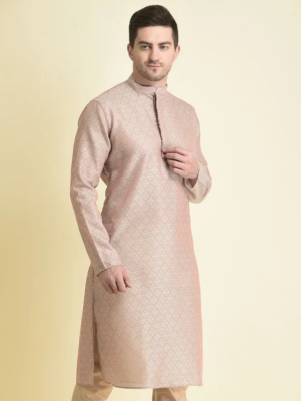 Tabard_Men_Printed_Straight_Kurta_(Purple)