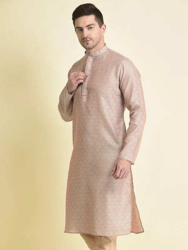 Tabard_Men_Printed_Straight_Kurta_(Purple)