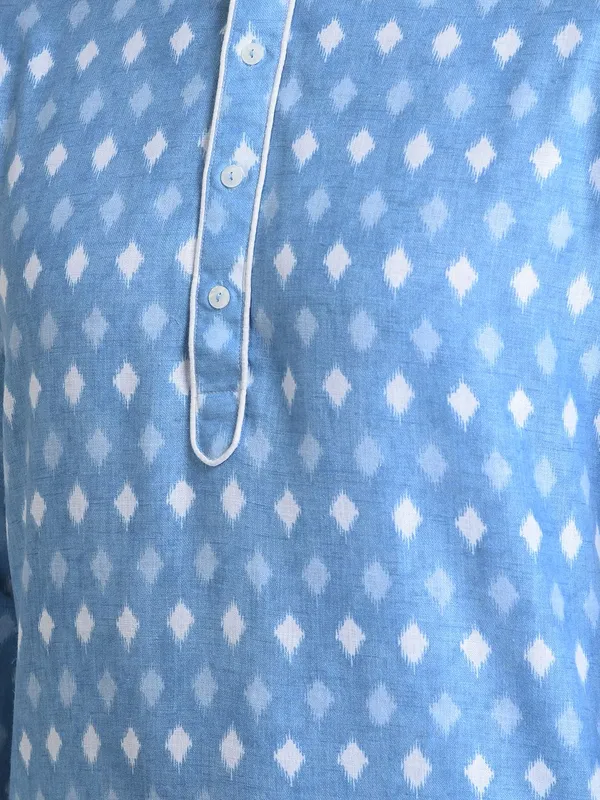 Tabard_Men_Printed_Straight_Kurta_(Blue)
