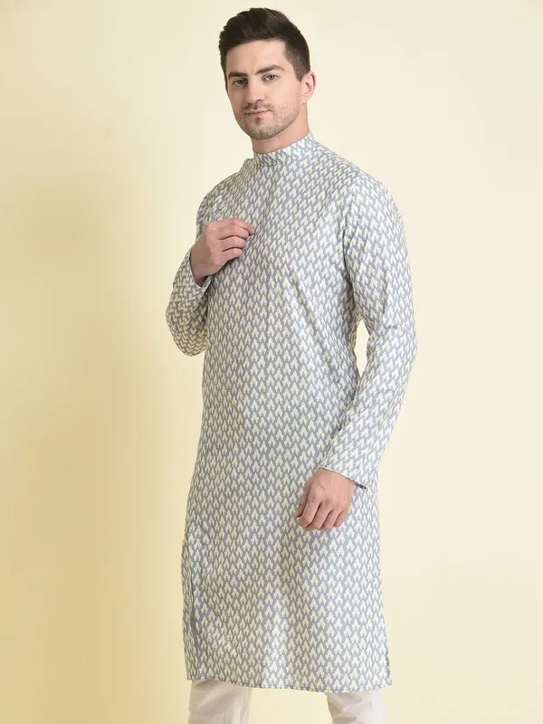 Tabard_Men_Printed_Straight_Kurta_(Blue)