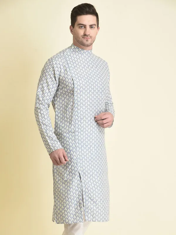 Tabard_Men_Printed_Straight_Kurta_(Blue)