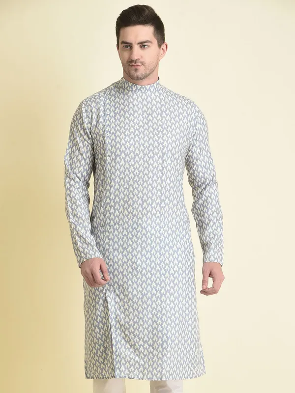 Tabard_Men_Printed_Straight_Kurta_(Blue)