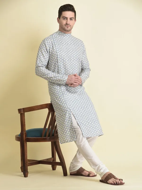 Tabard_Men_Printed_Straight_Kurta_(Blue)