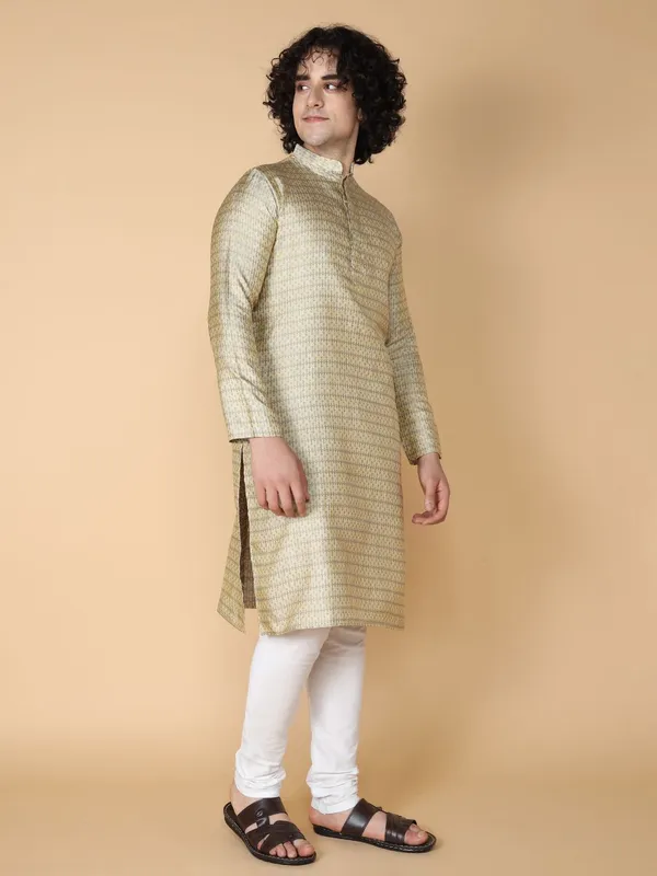 Tabard_Men_Printed_Straight_Kurta_(Gold,_Grey)