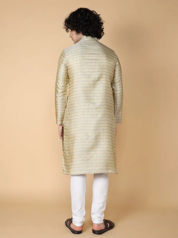 Tabard_Men_Printed_Straight_Kurta_(Gold,_Grey)