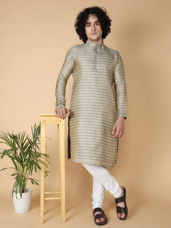 Tabard_Men_Printed_Straight_Kurta_(Beige)